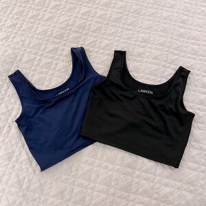 Larken | Larken X Nursing and Hands-Free Pumping Bra bundle (black + navy) sz M